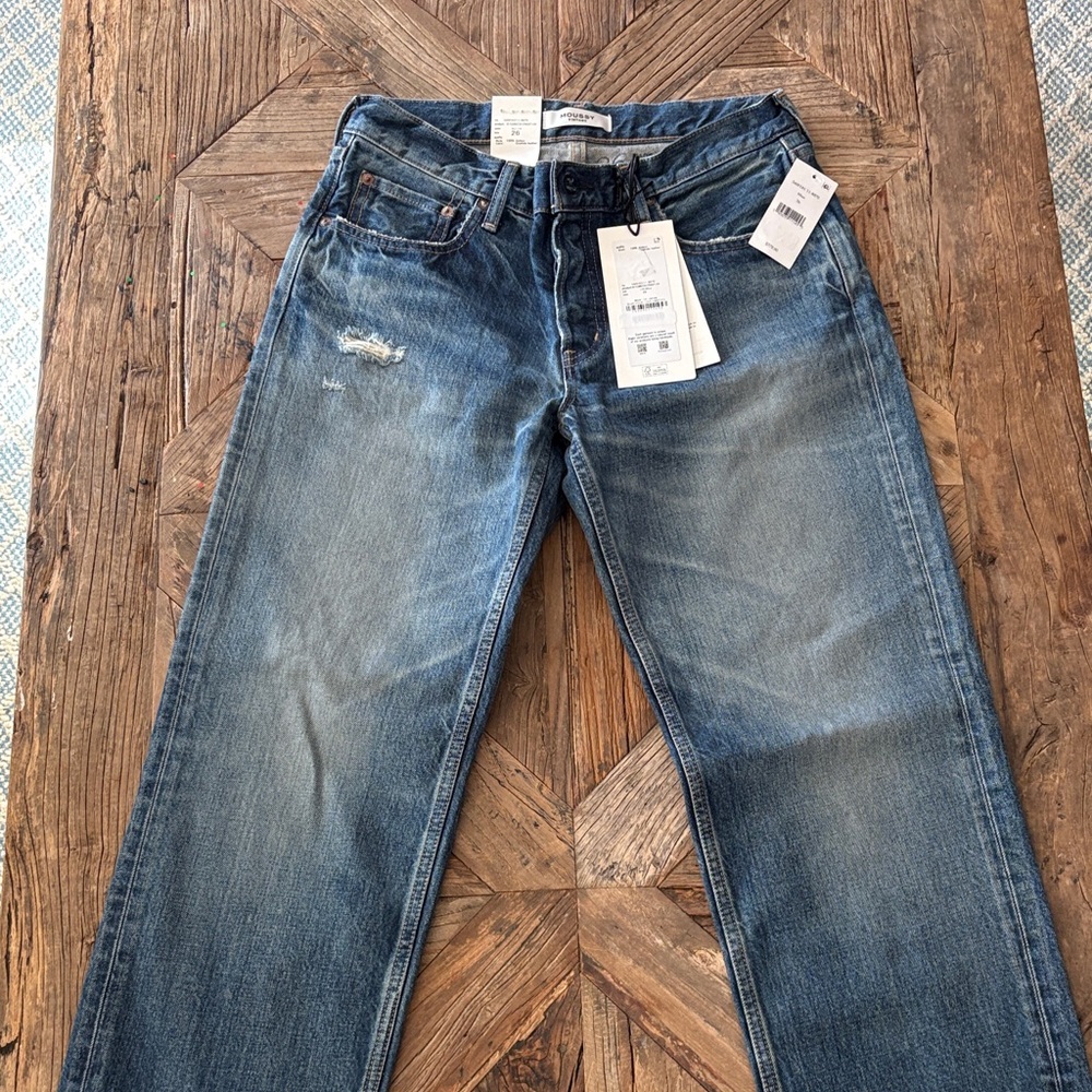 NWT Moussy Women's Blue Straight Leg Jeans